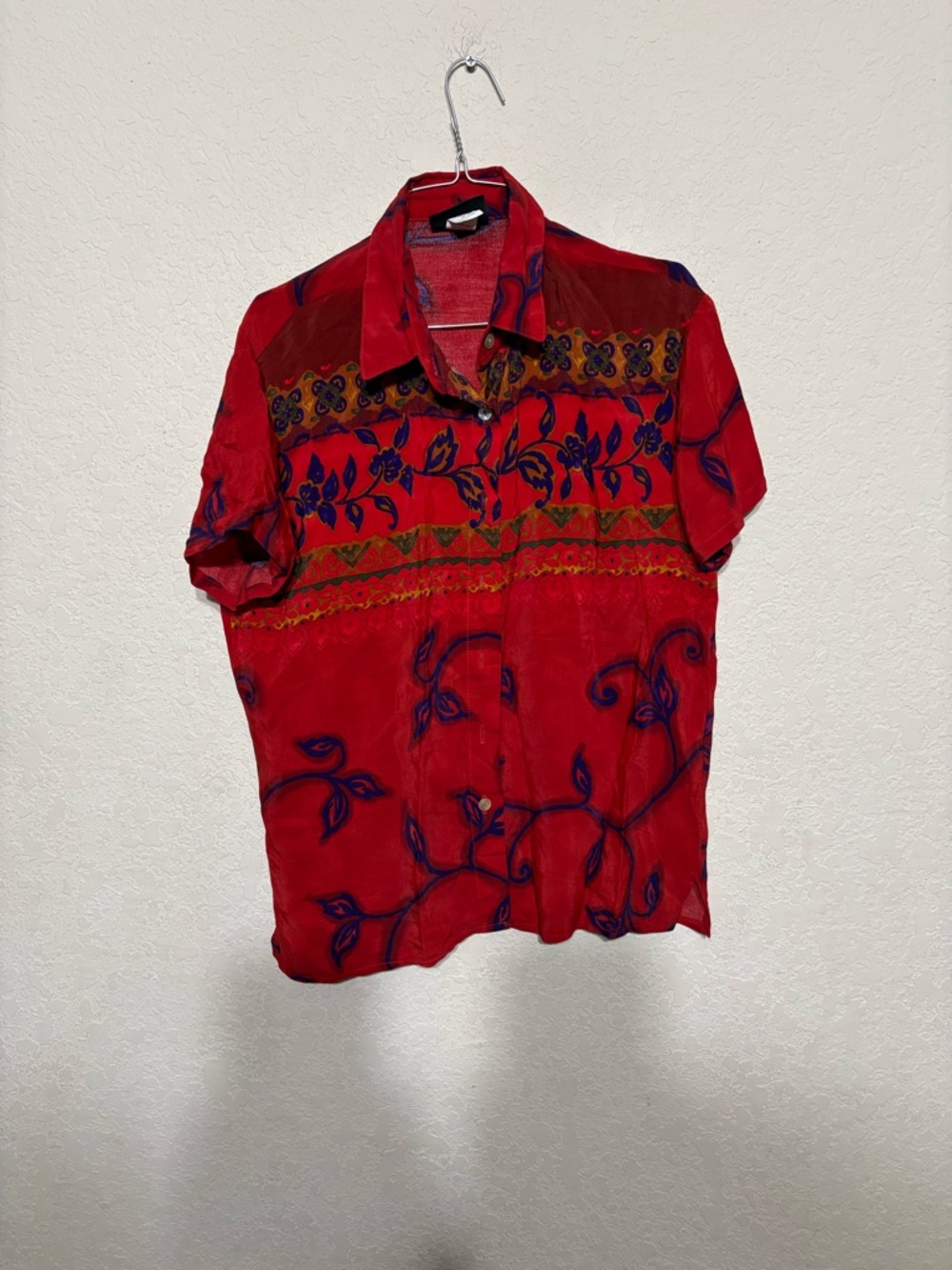 Roughrider circle t  vintage red Short-Sleeve Button-Down Shirt